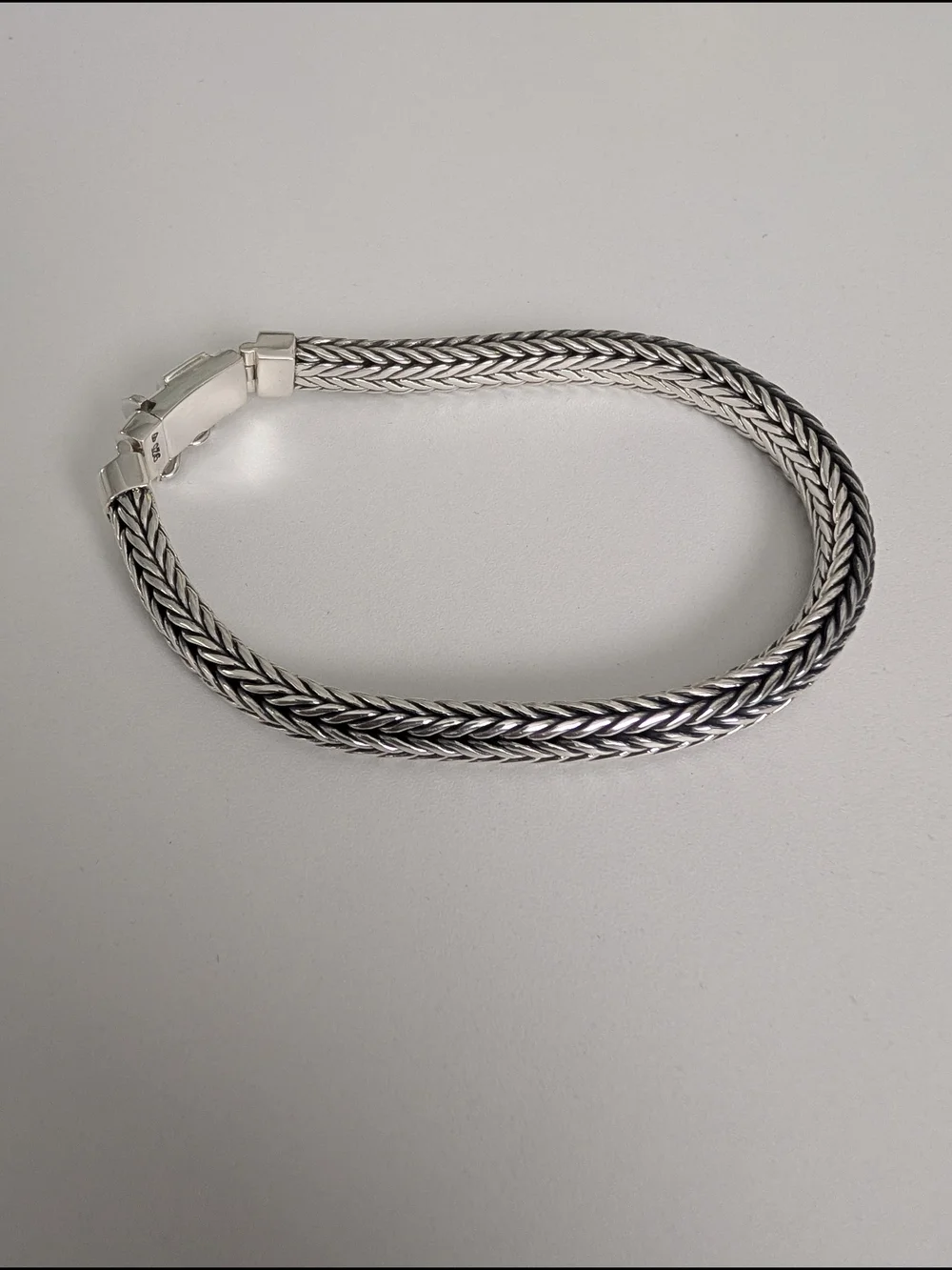 .925 Sterling Silver Heavy Handmade Crafted Bracelet Solid 925